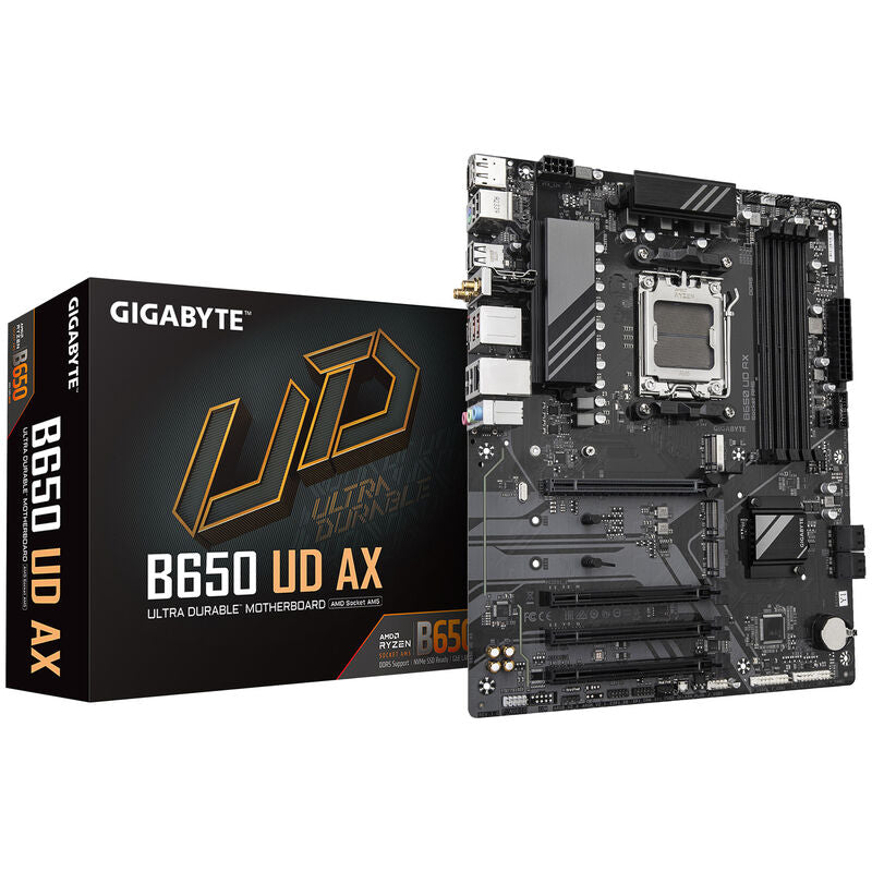 Gigabyte B650 UD AX hovedkort forfra