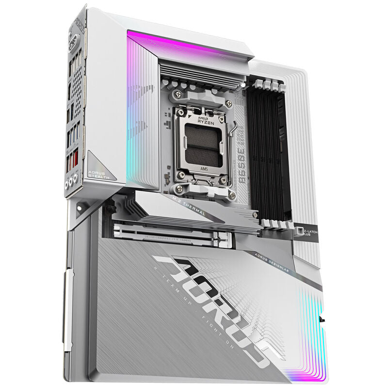 Gigabyte B650E AORUS Stealth ICE hovedkort bakside
