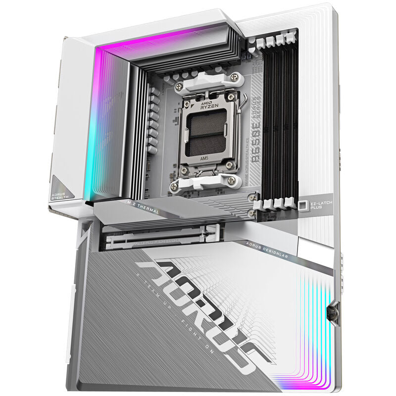 Detaljbilde av Gigabyte B650E AORUS Stealth ICE hovedkort kjøling