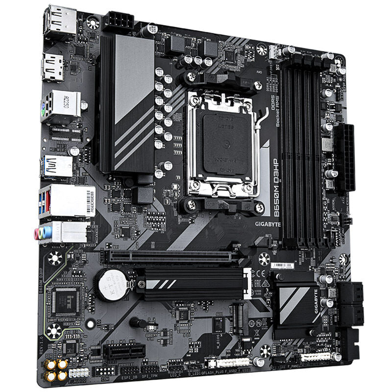 Gigabyte B650M D3HP hovedkort bakside