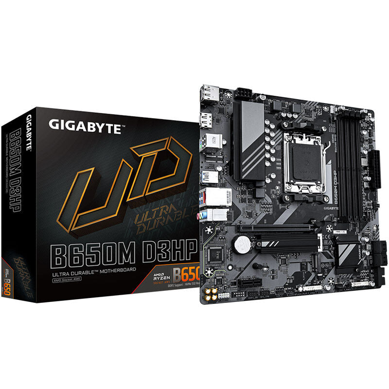 Gigabyte B650M D3HP hovedkort forfra
