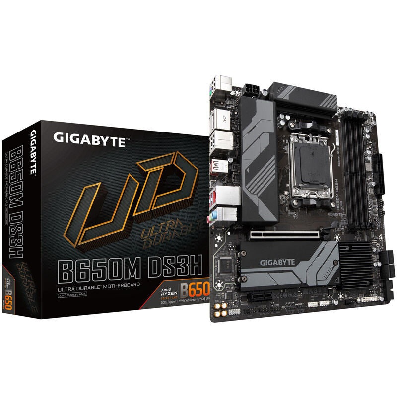 Gigabyte B650M DS3H hovedkort forfra