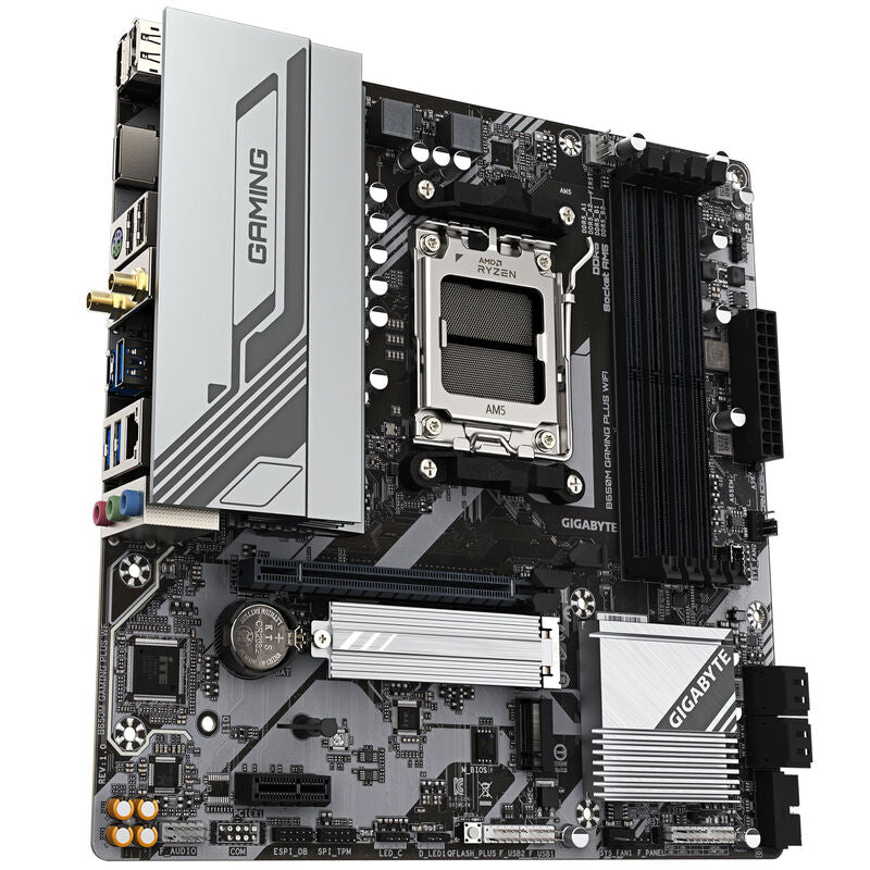 Gigabyte B650M Gaming Plus WiFi hovedkort bakside