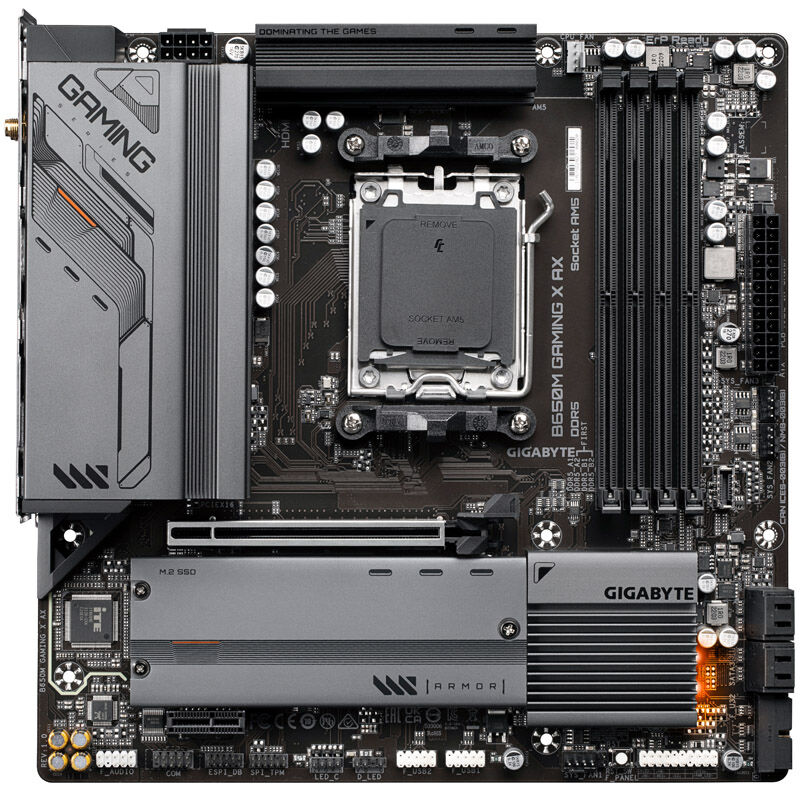Detaljbilde av Gigabyte B650M Gaming X AX hovedkort