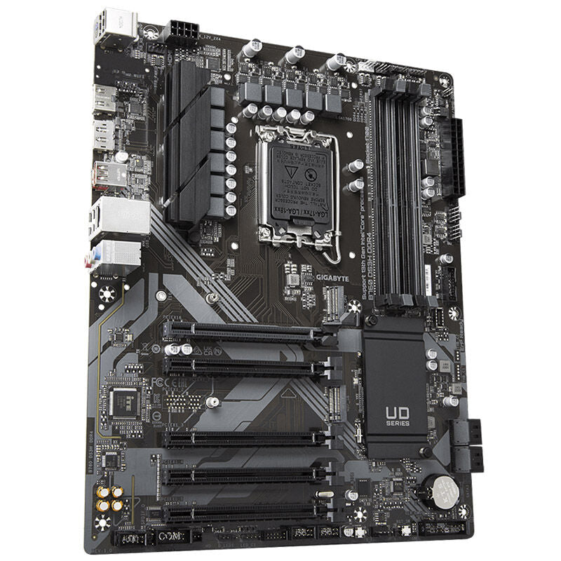Gigabyte B760 DS3H DDR4 hovedkort bakside