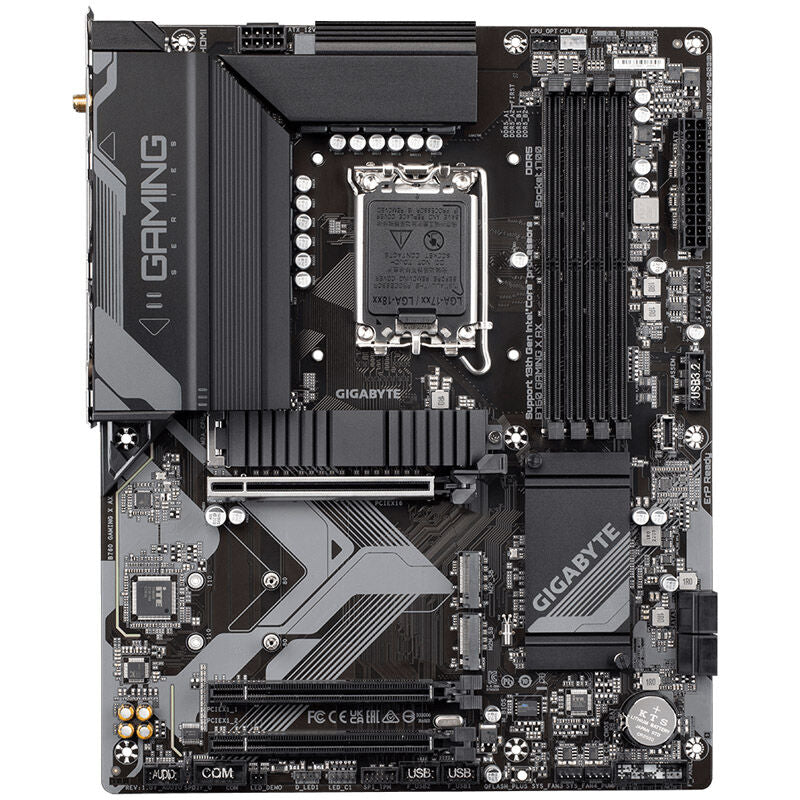 Detalj av Gigabyte B760 Gaming X AX hovedkort
