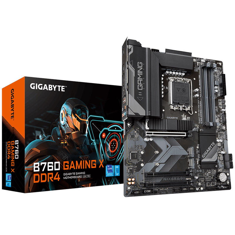 Gigabyte B760 Gaming X DDR4 hovedkort ATX forfra