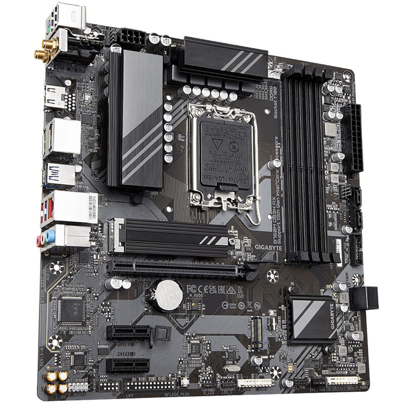 Gigabyte B760M DS3H AX hovedkort bakside