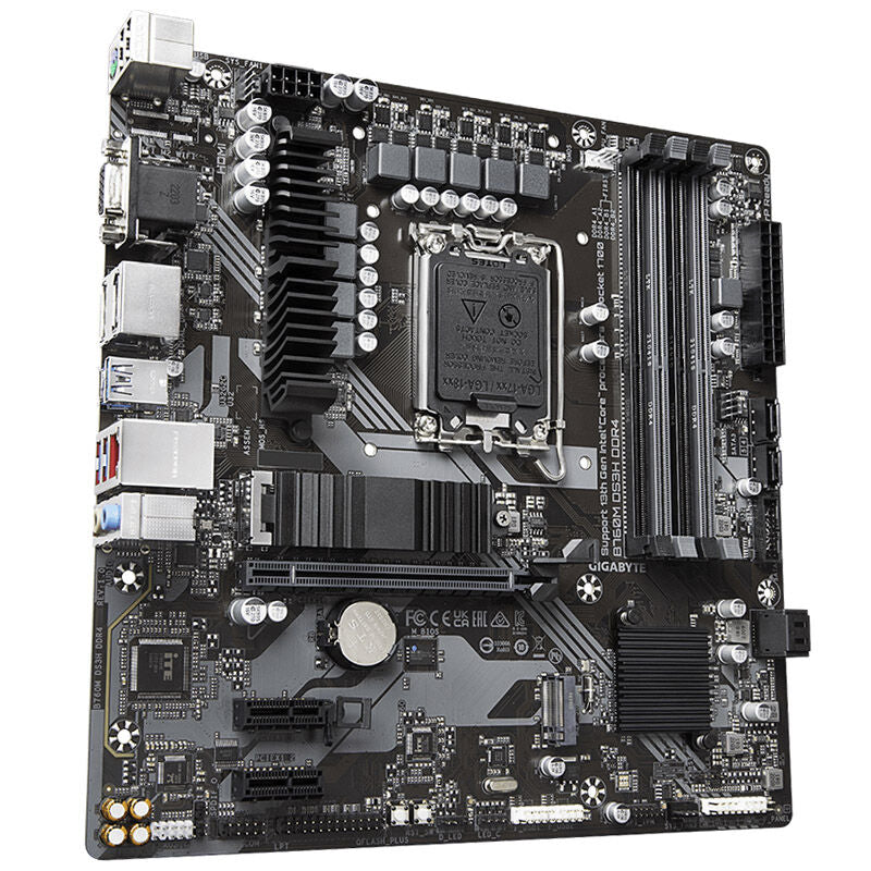 Gigabyte B760M DS3H DDR4 hovedkort bakside