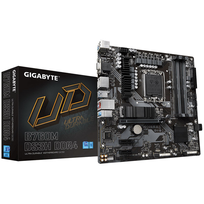 Gigabyte B760M DS3H DDR4 hovedkort front