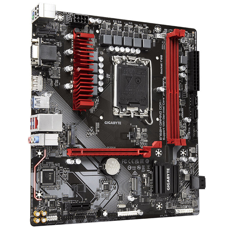 Gigabyte B760M Gaming DDR4 hovedkort bakside