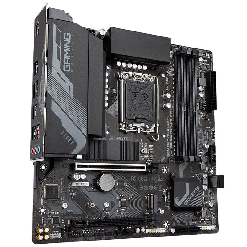 Gigabyte B760M Gaming X hovedkort bakside