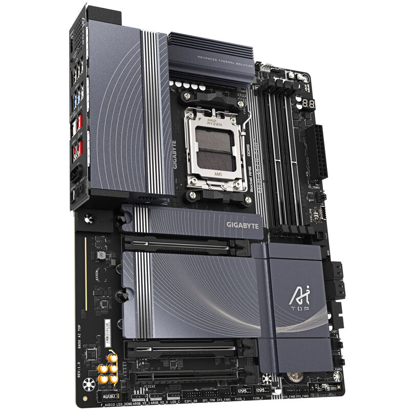Gigabyte B850 AI TOP hovedkort bakside