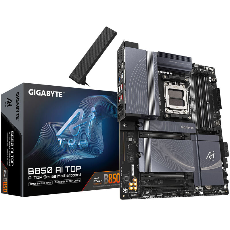 Gigabyte B850 AI TOP hovedkort forfra