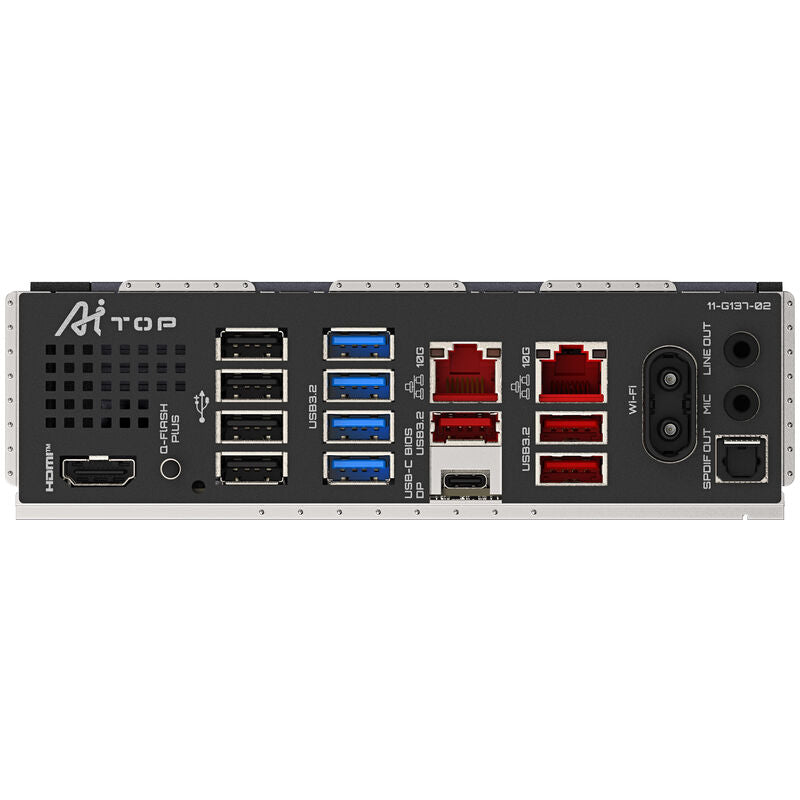 Gigabyte B850 AI TOP hovedkort montert i PC-kabinett