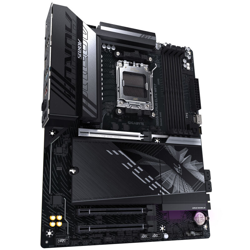 Gigabyte B850 Aorus Elite WiFi 7 hovedkort bakside