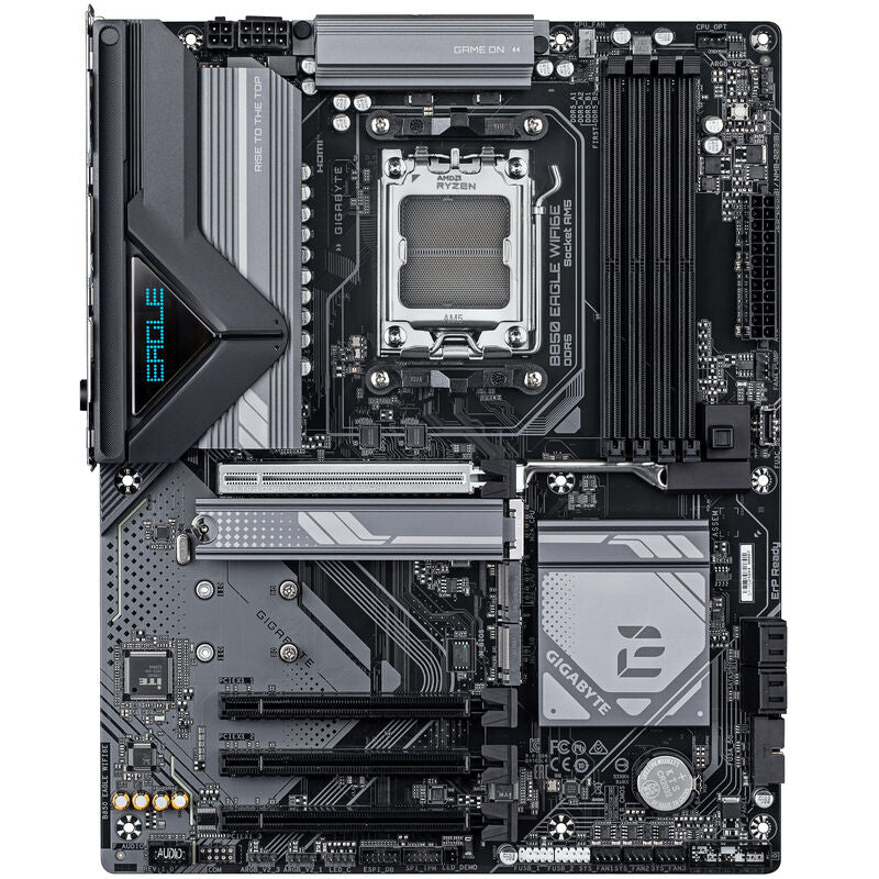 Gigabyte B850 Eagle WiFi 6E hovedkort detalj av PCIe-spor
