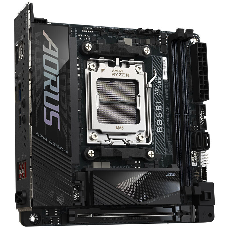 Gigabyte B850I AORUS Pro hovedkort bakside