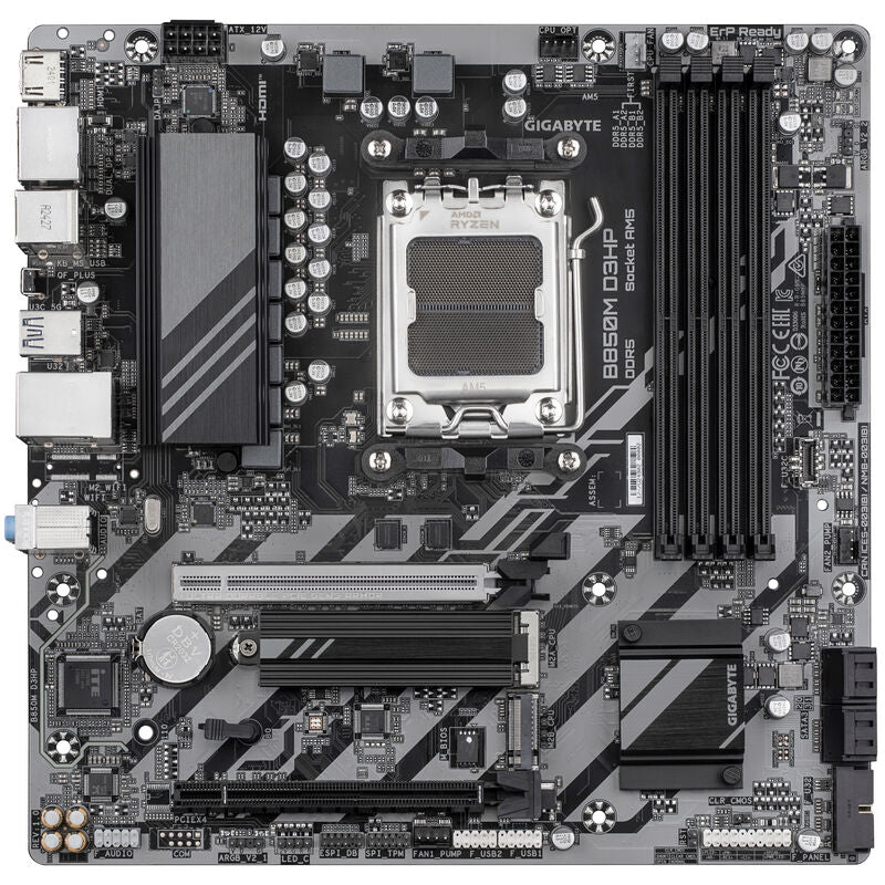 Detaljbilde av Gigabyte B850M D3HP hovedkortet