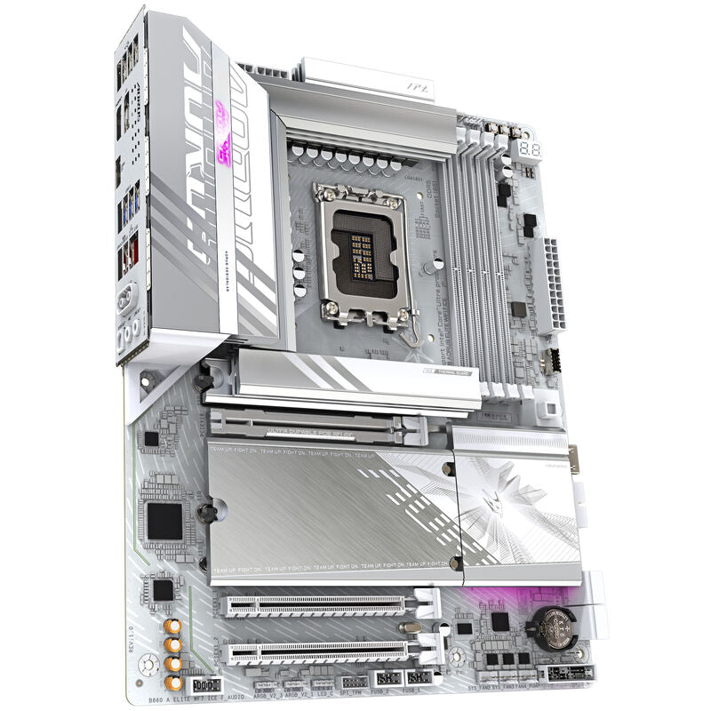 Gigabyte B860 Aorus Elite WiFi7 ICE hovedkort bakside