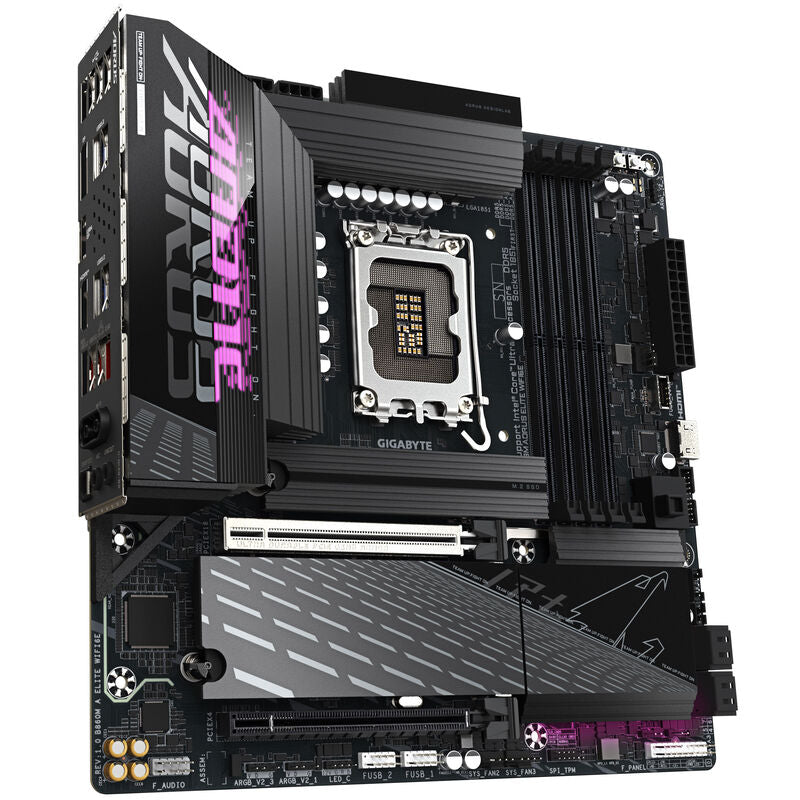 Gigabyte B860M Aorus Elite WiFi6E hovedkort bakside