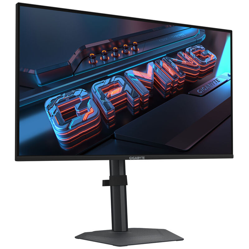 Gigabyte G25F2 gamingskjerm bakside med tilkoblinger