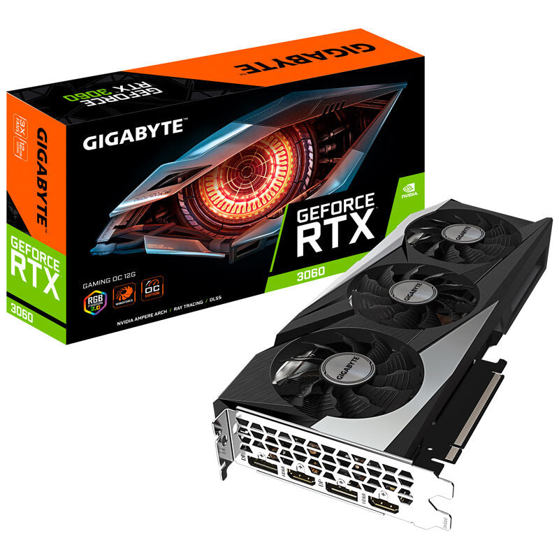 Gigabyte GeForce RTX 3060 Gaming OC grafikkort forfra