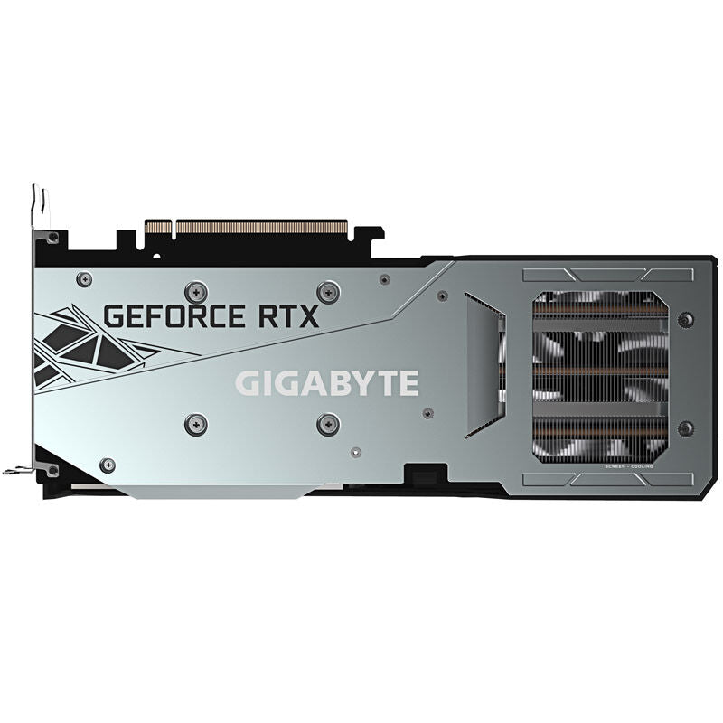Nærbilde av Gigabyte GeForce RTX 3060 Gaming OC grafikkort kontaktpunkter