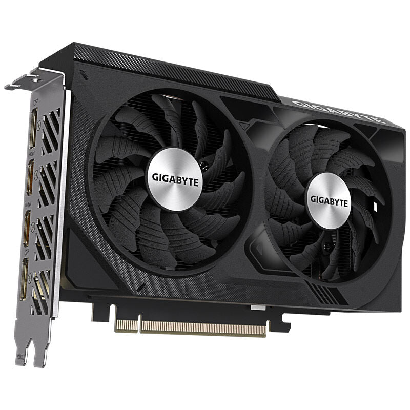 Gigabyte GeForce RTX 4060 Windforce OC 8G nærbilde av kontakt