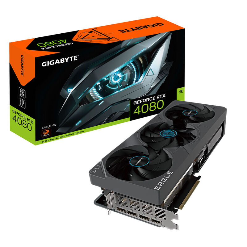 Gigabyte GeForce RTX 4080 Eagle 16G grafikkort forfra
