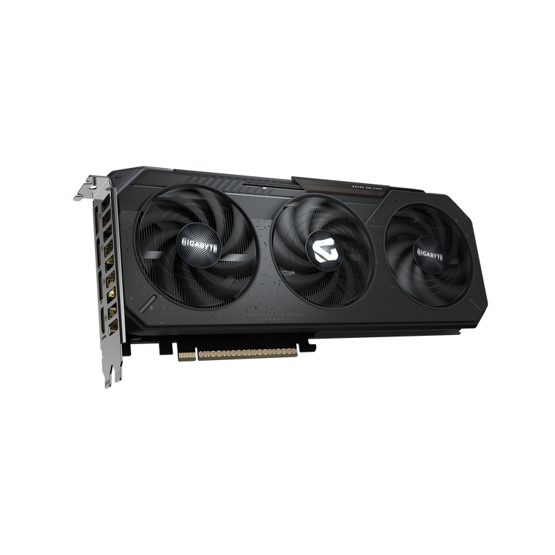 Nærbilde av Gigabyte GeForce RTX 5050 Gaming OC GPU-chip