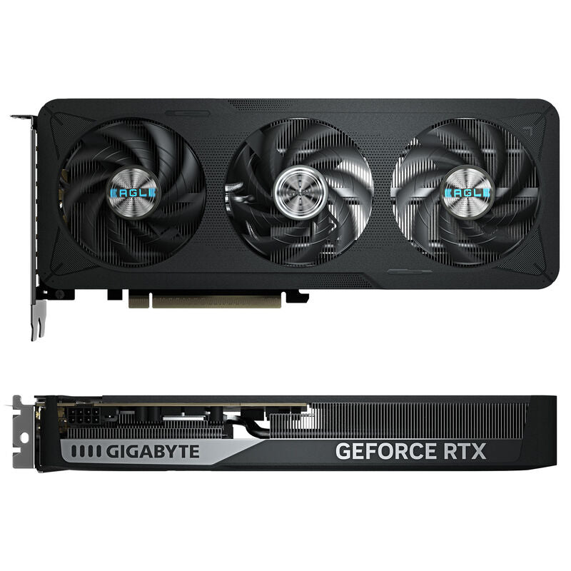 Nærbilde av Gigabyte GeForce RTX 5060 Eagle MAX OC vifte