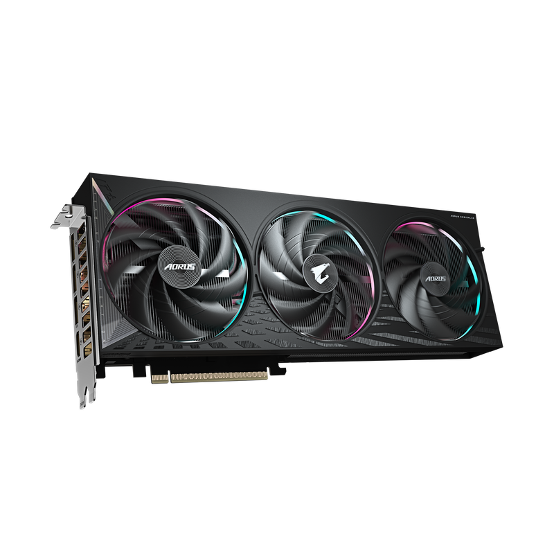 Nærbilde av vifte på Gigabyte GeForce RTX 5060 Elite grafikkort