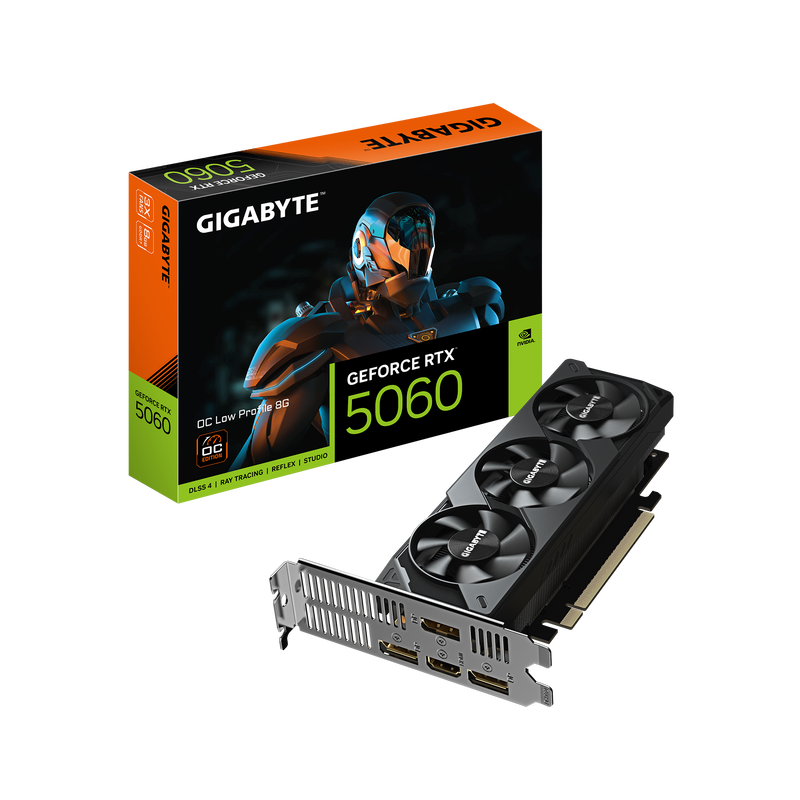 Gigabyte GeForce RTX 5060 OC grafikkort forfra
