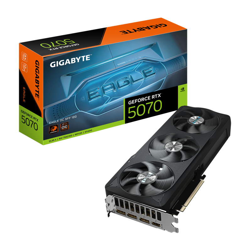 Gigabyte GeForce RTX 5070 Eagle OC SFF grafikkort forfra