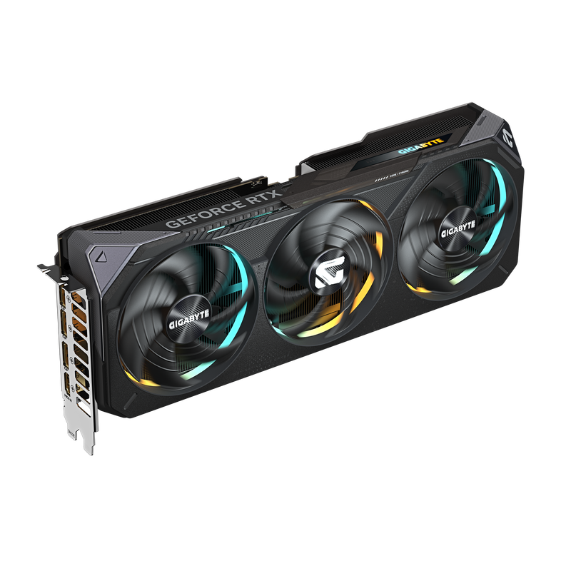 Bakside av Gigabyte GeForce RTX 5070 Gaming OC grafikkort