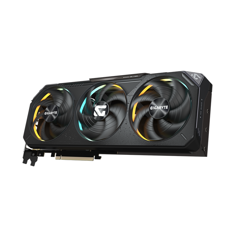 Sideprofil av Gigabyte GeForce RTX 5070 Gaming OC grafikkort