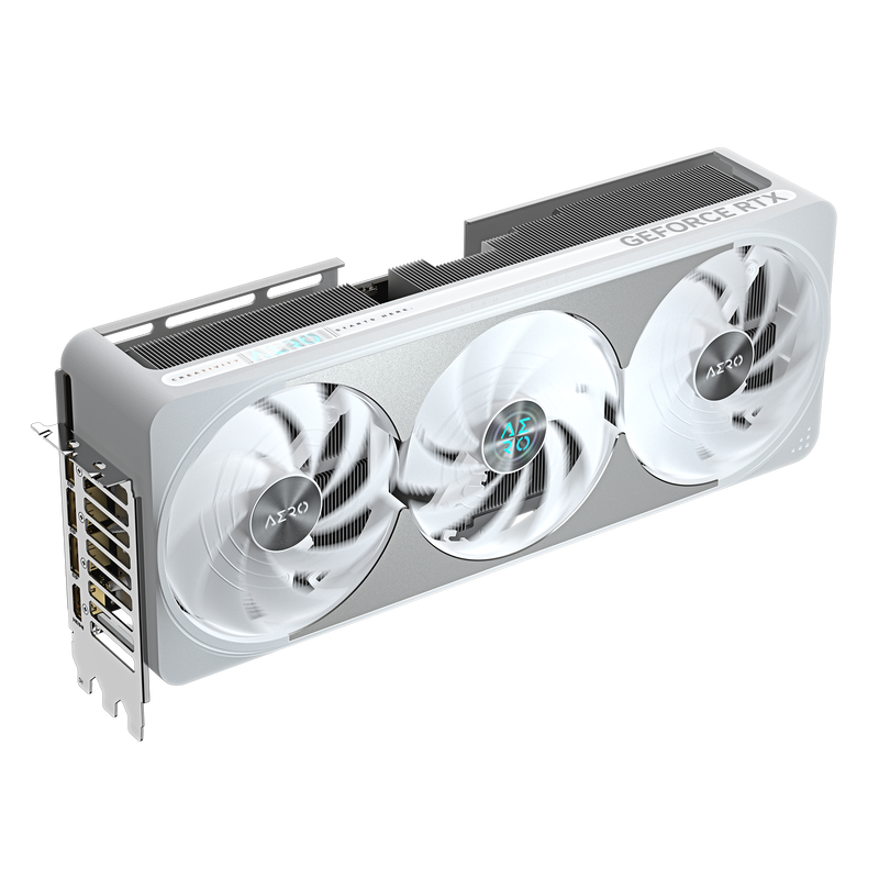 Gigabyte GeForce RTX 5070 Ti Aero OC detalj av PCIe strømtilkobling