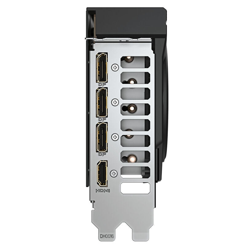 Nærbilde av Gigabyte GeForce RTX 5070 Ti Windforce OC V2 kjøleribbe