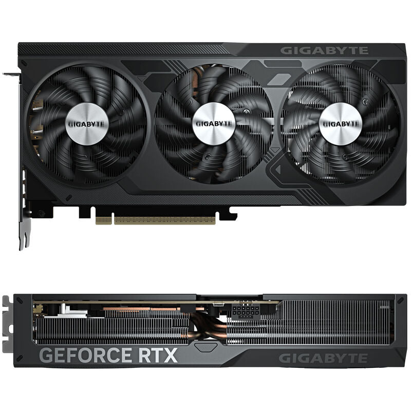Detalj av Gigabyte GeForce RTX 5070 Ti Windforce OC V2 vifte