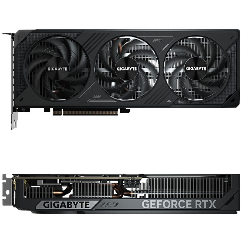 Detalj av kjøleribbe på Gigabyte GeForce RTX 5070 Windforce OC SFF