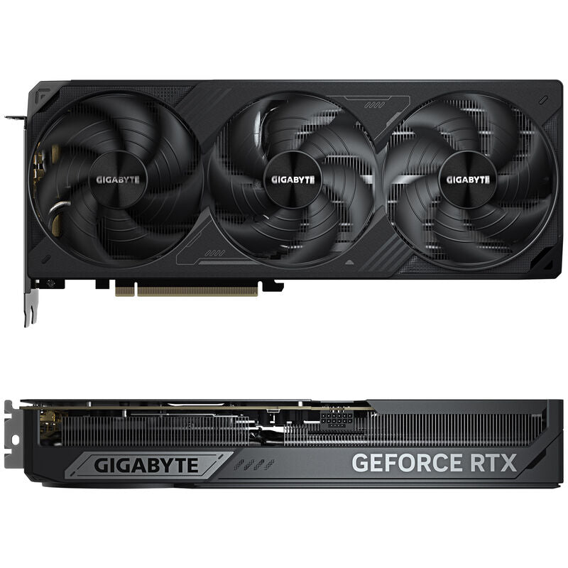 Detaljbilde av Gigabyte GeForce RTX 5080 Windforce OC SFF grafikkort vifte