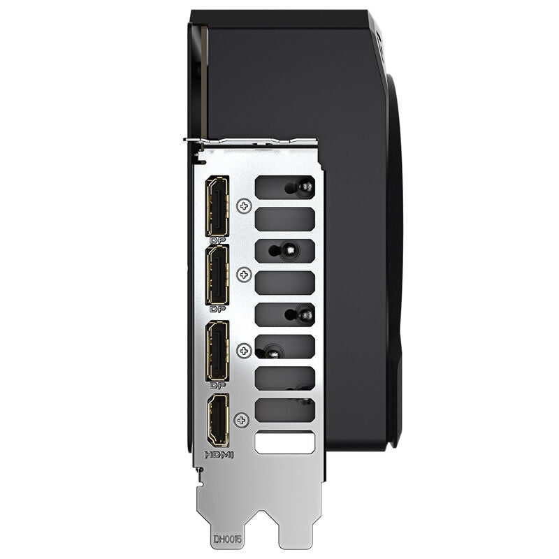 Detaljbilde av Gigabyte GeForce RTX 5090 Windforce OC kjølekomponenter