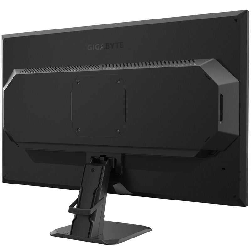 Detaljfoto av Gigabyte GS27FA gamingskjerm tilkoblingsporter