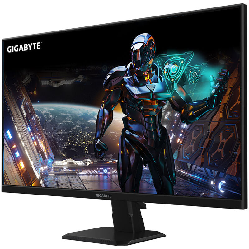 Gigabyte GS27QA gamingskjerm nærbilde av skjermpanel
