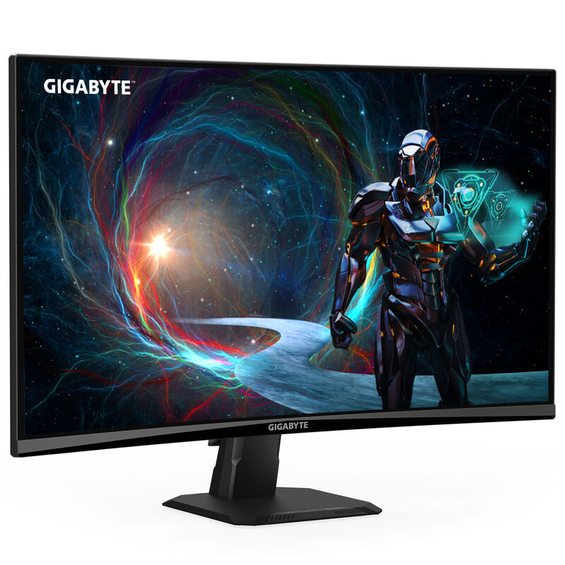 Gigabyte GS27QCA 27" curved gamingskjerm forfra