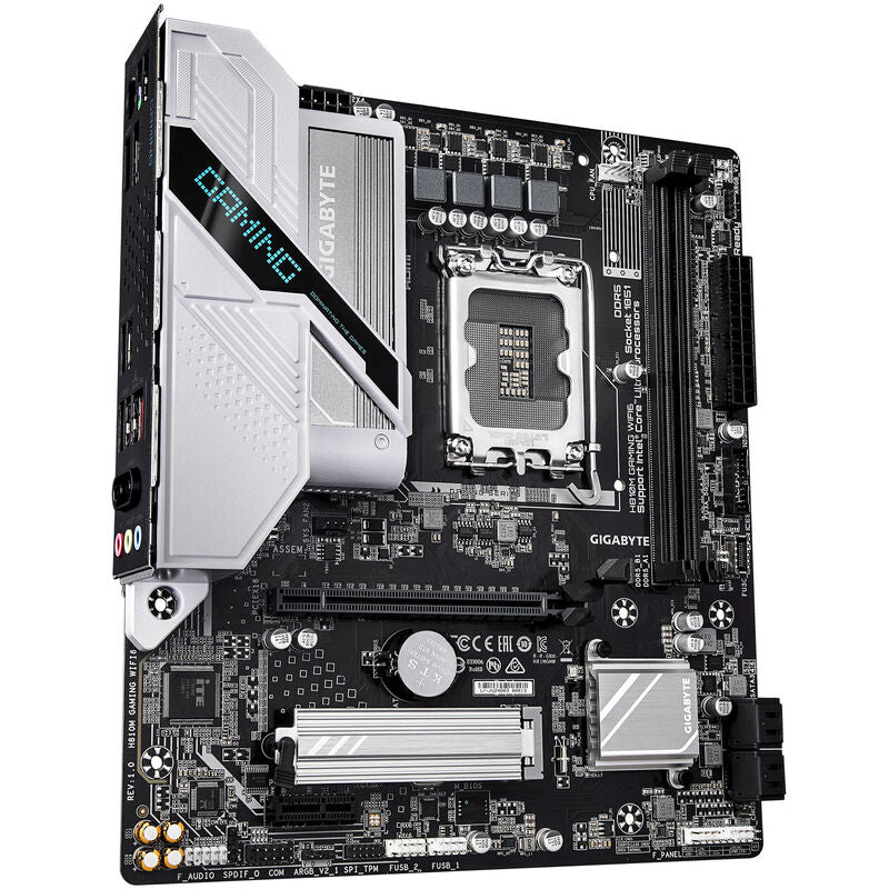 Gigabyte H810M Gaming WiFi 6 hovedkort mATX DDR5 LGA 1851 bakside