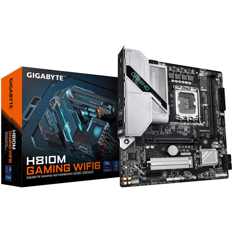 Gigabyte H810M Gaming WiFi 6 hovedkort mATX DDR5 LGA 1851 forfra
