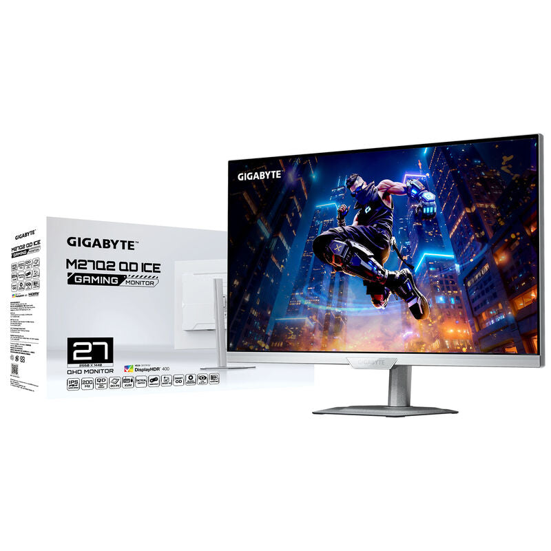 Gigabyte M27Q2 QD ICE 27" QHD gamingskjerm skjermvisning i bruk