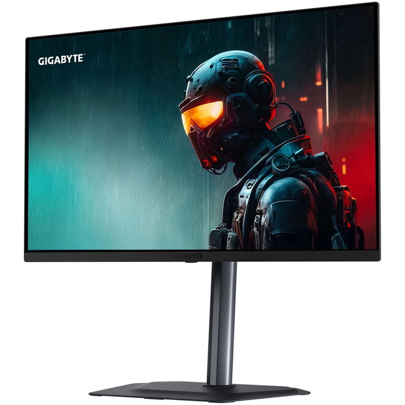 Detalj av Gigabyte MO27Q2 27" gamingskjerm skjermflate